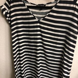 Black & white blouse